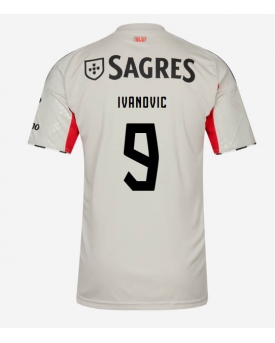 Benfica Franjo Ivanovic #9 Maglia Gara Trasferta Repliche 2025-26 Maniche Corte